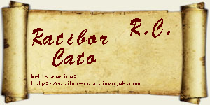 Ratibor Ćato vizit kartica